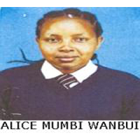 ALICE MUMBI WANBUI